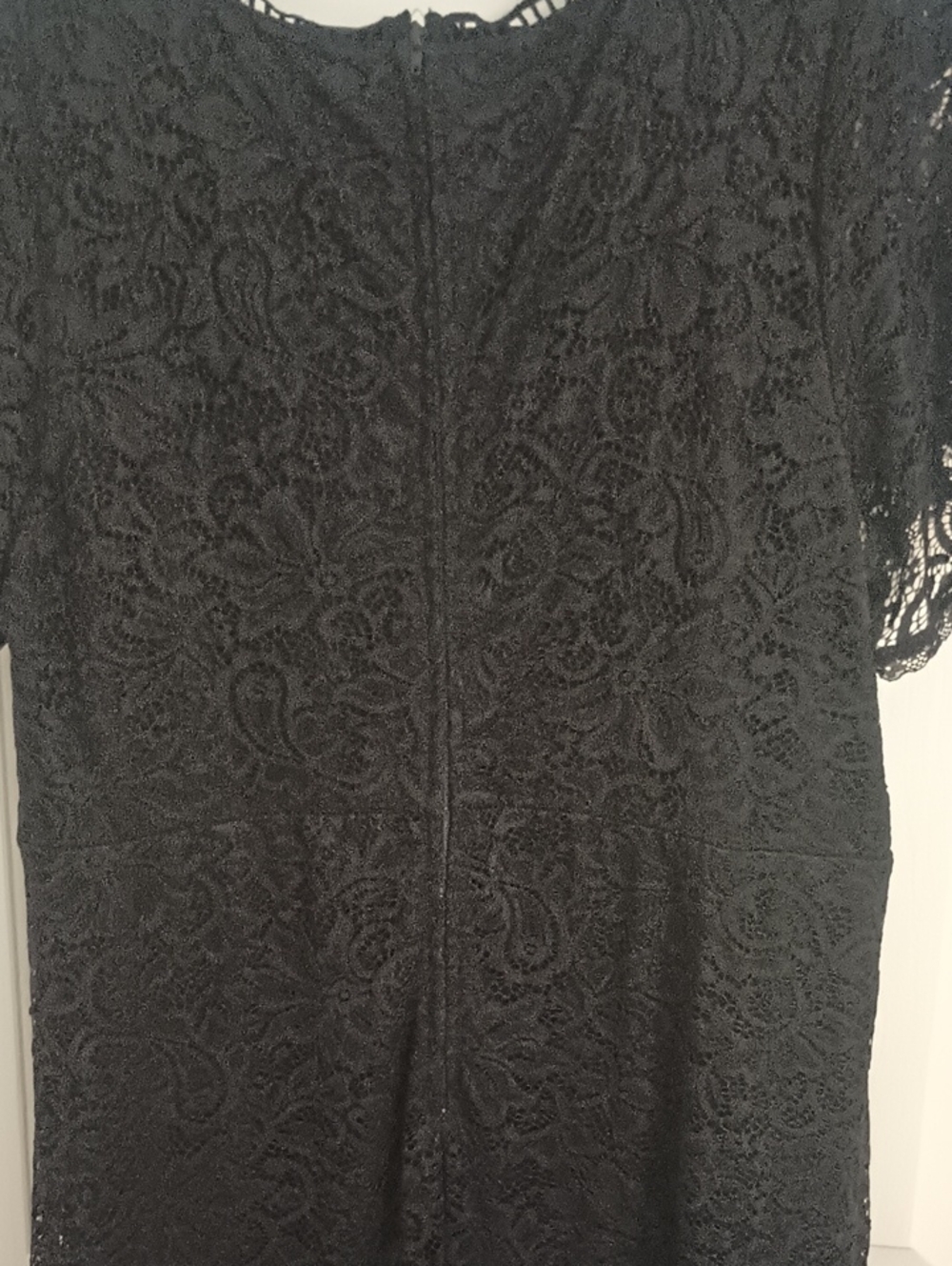 Torrid Black Lacey V-neck Short Sleeve Maxi Dress with Lining Size 20 - Picture 12 of 12